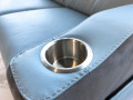 Диван Джинато (Реклайнеры, Кожа+ткань) каталог с ценами